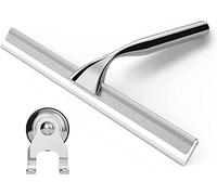 Stracks® tergicristallo per doccia in acciaio inox - Senza forare! Tergicristallo per doccia con supporto a ventosa e adesivo 3M - Incluso labbro tergicristallo in silicone…