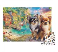 strada Chihuahua 1000 città Chihuahua Pezzi Puzzle Cartone Extra Spesso Rilassamento Donne Gioco Ultra Difficile Famiglia Adolescenti Più Venduto Ufficio 52x38cm/1000pcs