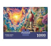 Strada del Cielo 1000 Pezzi Collezione Di Puzzle Per Affrontare Sfida Estremamente Ardua Nube cane di Gesù raccomandata Per Tempo Libero E Prodotti Meglio Valutati 38x26cm/1000pcs
