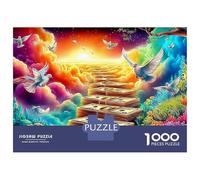 Strada del denaro 1000 Pezzi Soldi Stairway to Sky Cartone Resistente Puzzle Per Uomo E Donna, Difficile Sfida Educativa, Idea Regalo Famiglia 70x50cm/1000pcs