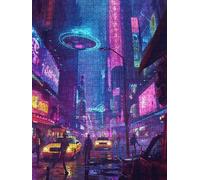 Strada Della Tecnologia Puzzle 6000 Pezzi, 3D Puzzle per Adulti Impegnativo, Educa Puzzles Artistico, Divertente E Stimolante Puzzles Decorativo per La Famiglia, Regalo e Decorazione Pareti FNKL6-607