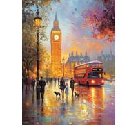 Strada Diamond Painting Kit Completo per Adulti Principianti, 60 x 90 cm DIY Pittura Diamante Kits, Diamond Painting Bambina Passatempo Diamantini Crystal Art, Hobby Creativi Adulti Paesaggio C-1657