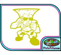 Strada Fighter Guile I Adesivo Vinile Console Auto Camion Moto Vetrina Gioco