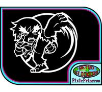 Strada Fighter Ken L Adesivo Vinile Console Auto Camion Van Moto Vetrina Gioco