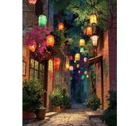 Strada Lanterna Puzzle 5000 Pezzi, 3D Puzzle per Adulti Impegnativo, Educa Puzzles Artistico, Divertente E Stimolante Puzzles Decorativo per La Famiglia, Regalo e Decorazione Pareti FNKL6-248