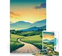 Strada tortuosa tra le colline,puzzle da 1000 pezzi per ragazzi,gioco cognitivo a trenino,incastro perfetto,divertimento compatto per il tempo di gioco in famiglia (50x75cm)