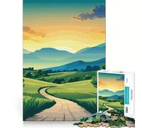 Strada tortuosa tra le colline - Puzzle da 1000 pezzi per ragazzi - Stimola le capacità cognitive - Divertimento - Chiusura sicura - Nessun pezzo si stacca - Un modo coinvolgente per trascorrere