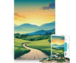 Strada tortuosa tra le colline - Puzzle da 1000 pezzi per ragazzi - Stimola le capacità cognitive - Divertimento - Chiusura sicura - Nessun pezzo si stacca - Un modo coinvolgente per trascorrere