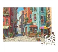 Strade europee Puzzle 1000 Pezzi Jigsaw Puzzle Ad Alta Difficoltà Regali Per Adulti E Adolescenti Home Giochi 70x50cm/1000pcs