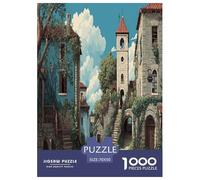 Strade europee Puzzle 1000 Pezzi Jigsaw Puzzle Impossibile Regali Per Adolescenti E Bambini Home Giochi 70x50cm/1000pcs