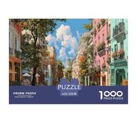 Strade europee Puzzle 1000 Pezzi Jigsaw Puzzle Per Adolescenti E Bambini, Giochi Stimolanti Per Tutta La Famiglia 52x38cm/1000pcs