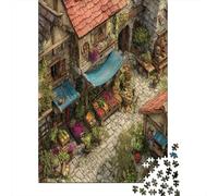 Strade europee Puzzle 1000 Pezzi Jigsaw Puzzle Per Adolescenti E Bambini, Giochi Stimolanti Per Tutta La Famiglia 52x38cm/1000pcs