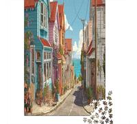 Strade europee Puzzle 1000 Pezzi Puzzle Impossibile 1000 Pezzi Gioco Di Sfida Intellettuale 52x38cm/1000pcs