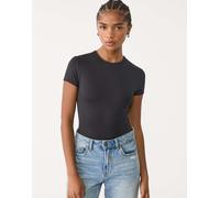 Stradivarius - Body a maniche corte in poliammide nero M