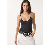Stradivarius - Body con spalline sottili nero L