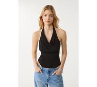 Stradivarius Body drappeggiato Nero M