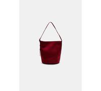 Stradivarius Borsa a secchiello con fibbia effetto camoscio Rosso OS