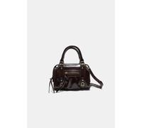 Stradivarius Borsa a tracolla bowling effetto pelle Marrone OS