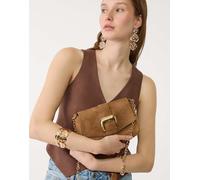 Stradivarius - Borsa a tracolla color caramello con fibbia-Marrone M