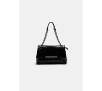 Stradivarius Borsa a tracolla con chiusura a catena Nero OS