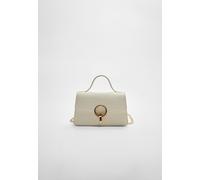 Stradivarius Borsa a tracolla con chiusura rotonda Bianco OS