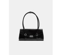 Stradivarius - Borsa bowling a busta nera-Nero M