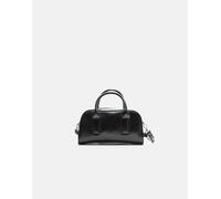 Stradivarius - Borsa bowling a tracolla nera-Nero M