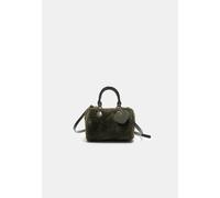 Stradivarius Borsa bowling in pelliccia sintetica a cuore Kaki OS