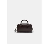 Stradivarius - Borsa bowling marrone con anelli M