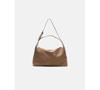 Stradivarius - Borsa da spalla color caramello con doppio manico-Marrone M