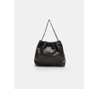 Stradivarius - Borsa da spalla marrone con catenina M