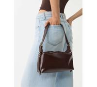 Stradivarius - Borsa da spalla marrone con dettaglio manico M