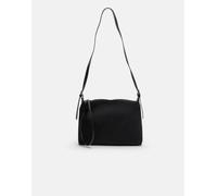 Stradivarius - Borsa da spalla morbida al tatto nera-Nero M