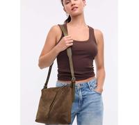 Stradivarius - Borsa da spalla morbida color kaki-Verde M