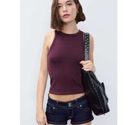 Stradivarius - Borsa da spalla nera con borchie e tracolla-Nero M