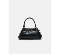 Stradivarius - Borsa da spalla nera con occhielli-Nero M