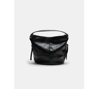 Stradivarius - Borsa da spalla nera con zip-Nero M