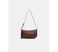 Stradivarius - Borsa in camoscio sintetico marrone con frange M