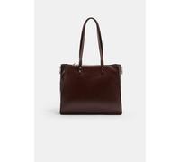 Stradivarius Borsa shopper con cerniera laterale Marrone OS