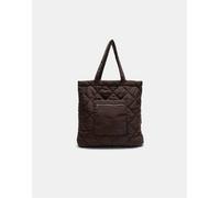 Stradivarius - Borsa shopper imbottita double-face marrone M