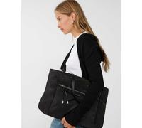 Stradivarius - Borsa shopping nera-Nero M