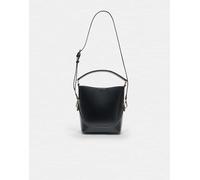 Stradivarius - Borsetta a secchiello nera con tracolla-Nero M