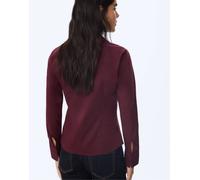 Stradivarius - Camicia aderente basic color melanzana-Viola XS
