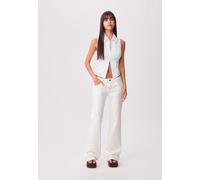 Stradivarius Camicia aderente senza maniche con cerniera Bianco S