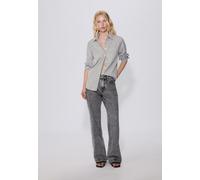Stradivarius Camicia basic a righe con tasca in popeline Verde bottiglia M