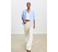 Stradivarius Camicia basic con tasca in popeline Celeste XS