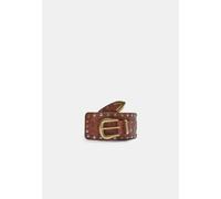 Stradivarius Cintura larga multi borchie Marrone 80