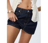Stradivarius - D62 - Gonna pantalone di jeans blu rinse wash 40
