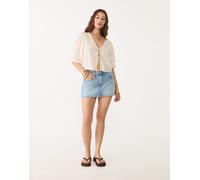 Stradivarius - D62 - Gonna pantalone in denim blu 10