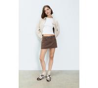 Stradivarius D62 Gonna pantalone in denim Marrone 48